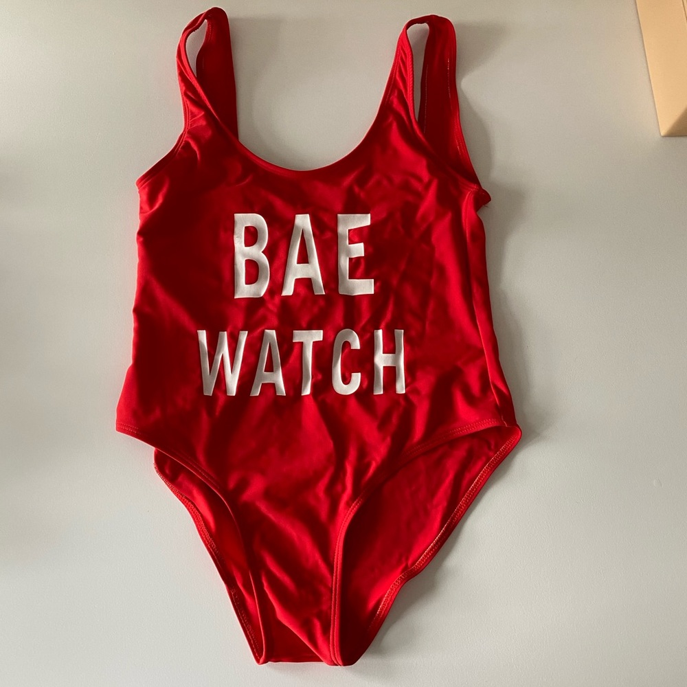 Bae Watch Red Swimsuit